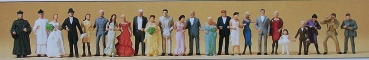 H0 Figur Hochzeitsgesellschaft 24x etc...............................................................................