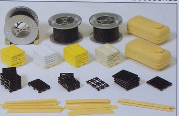 H0 Ausschmückung BS Kabelrollen Paletten Sackstapel Ladegut etc...........................................................................................................