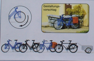 H0 Ausschmückung BS Fahrräder Fahradanhänger