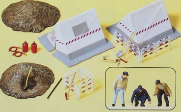 H0 Ausschmückung BS Fernmeldearbeiter Bauzelt etc.........................................................................................................