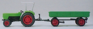 H0 Figur Ackerschlepper Deutz mit Hänger etc.................................................................................................