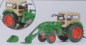 H0 Figur Ackerschlepper Deutz D 6206 Baas Lader Verdeck etc.............................................................................................
