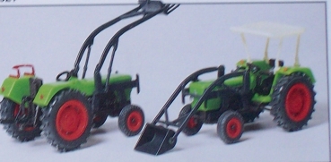 H0 Figur BS Ackerschlepper Deutz D 6206 Baas Lader etc.................................................................................