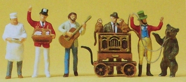 H0 Figur Drehorgelspieler Musikant Verkäufer etc...............................................................................
