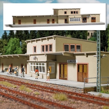 H0 Bahngebäude BS Bahnhof Elbingerode, Natursteinsockle, 460x 157x 88mm, Bahnsteigsockel 488x 144x 9mm, etc.......................................................