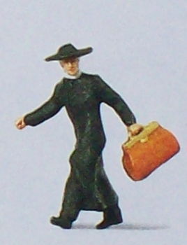 H0 Figur Pfarrer in Eile etc......................................................................................................