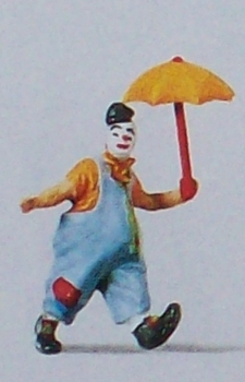 H0 Figur Clown mit Schirm