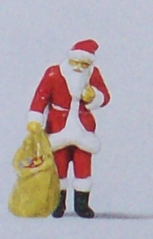 H0 Figur Weihnachtsmann mit Gabensack etc.........................................................................................................................................................................