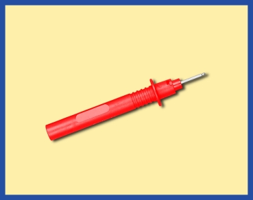 elektro Klemmen Prüfspitzen Stift Testspitze rot, Anschlußbuchse 4mm, Länge 115mm, 36A, etc..............................................................