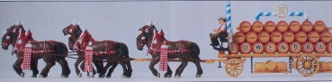 H0 Figur Brauereiwagen Löwenbräu etc...............................................................................................................................................................................................