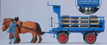 H0 Figur Brauereiwagen Landwehr Bier etc................................................................................................................................................................................................
