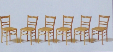 G Ausschmückung BS Stühle unbemalt 6x
