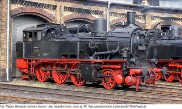 TT D DR Dampflokomotive BR 74.4 - 13, 1C, Ep.III, Schwungmasse, Spitzenbeleuchtung, dig., Zimo,  Pufferspeicher, etc...............................................................................