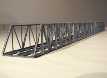 N KN 70- 2 Kastenbrücke lang 70x 6x 4,8cm, grau zweigleisig, etc...................................................................