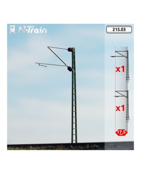 N D DB Oberleitung Gittermasten mit Re160 Ausleger, St.2x, etc....................