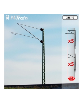 N D DB Oberleitung Gittermasten mit Re160 Ausleger- Set- XL,  St.10x, etc....................