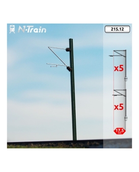 N D DB Oberleitung H- Profilmasten mit Re160 Ausleger- Set- S,  St.10x, etc......................
