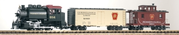G USA PRI Güterzug Santa Fe Lok+ 2x Güterwagen 4A