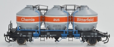 H0 D DR Güterwagen Silowagen Zk, Chemie aus Bitterfeld, Transport von Kunststoffgranulat, mit Bremserbühne, 2A, Ep.4, etc.........