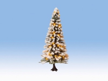 0 H0 TT Geländegestaltung Weihnachtsbaum bel., verschneit, 30 LED, 12cm, etc...............