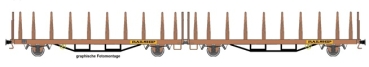 H0 D DR Güterwagen Fährbootwagen Laas- Einheit Doppeleinheit Railship UIC, einfarbig, unbeladen, 2A, 1 , etc..............................