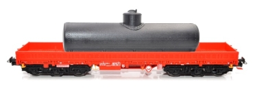 H0 D DB Schwerlastwagen Samms- u 454, 6A, beladen, mit Altölsammelkessel, gealtert, etc.................