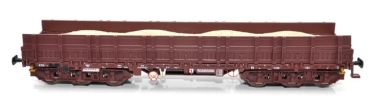 H0 D DR Schwerlastwagen Samms 4860, 6A, Bordwände erhöht, beladen mit kies, braun, etc......................