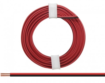 Litze Zwillingslitze 2x 0,25mm², 50m, rot- schwarz, etc....................................................................