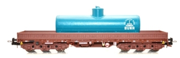 H0 D DR Schwerlastwagen Samms- u 4860, 6A, beladen, mit perlopalgrünem Altölsammelkessel, VEB Chemische Werke BUNA, etc....................