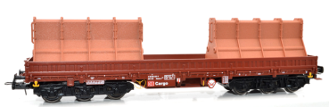 H0 D DB Schwerlastwagen Samms- u, 454, 6A, beladen mit 2 braunen Betonschalungen für Brückenelemente, braun- braun- schwarz, etc.................
