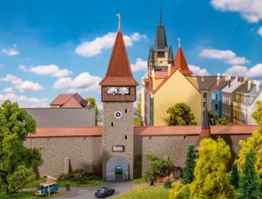 N Gebäude BS Altstadtturm mit mauer, Ep.III, 85x 20x 69mm, 24x 13x 59mm, 88x 19x 68mm, 50x 50x 211mm, 30mm, etc.......................................