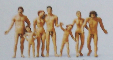 TT Figur Familie am FKK Strand, etc.........................................................