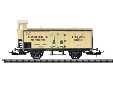 H0 D PRI Güterwagen ged. mit Bremserhaus, ", Ep.I, " Sektkellerei ". L= 110mm,  etc................................................