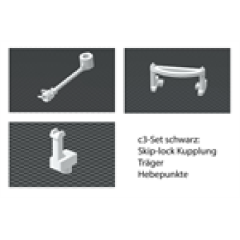 H0 Halling Aufrüstteile c3 Skip- lock Kupplung, Träger, Hebepunkte, schwarz, etc......................