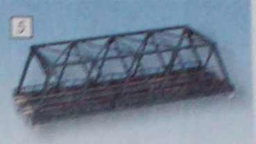 N Brücke Kato ( 20 438 ) Kastenbrücke schwarz, 2-gl. mit Gleisen 248 mm, etc...............................................................