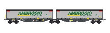 N IMT Containertragwagen Set 2x Ep.V Ambroggio 2x