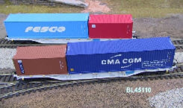 H0 B Containertragwagen Cargo 4A