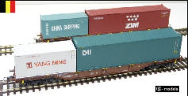 H0 NMBS SNCB Containertragwagen 4A