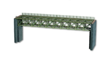 H0 Geländegestaltung Stahlbrücke, Länge 37,2, Durchfahrthöhe 8,5, Höhe ges. 12,8cm, etc..............