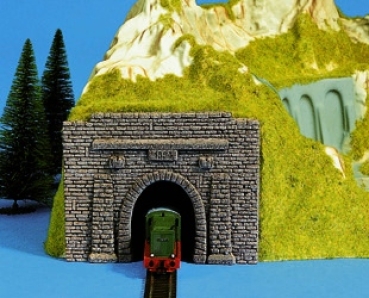TT Vorsatz Tunnel Portal 1gl. von H0 auf TT, St. 2x,  14x 10,5cm, etc.................