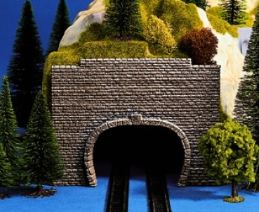 N Bahnausstattung Vorsatz Tunnel Portal 2gl, St. 2x, 14x 10,5cm, etc.....................