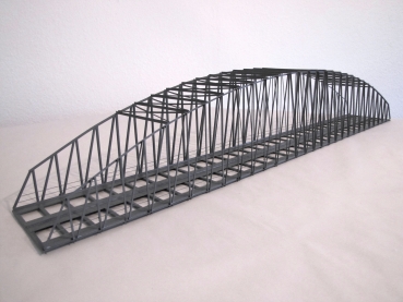 H0 B 100-A Bogenbrücke grau, 2gleisig, 100x 13,5x 16,5cm, etc.............................................................