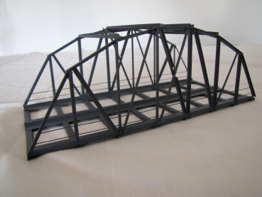 H0 B 24- 2 Bogenbrücke grau, 2gleisig, 23,5x 10,8x 8,5cm, etc....................................................................