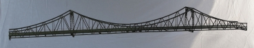 H0 Z150 Zügelgurtbrücke grün, 2gleisig, 147x 14x 15,5cm, 64mm Gleisabstand, etc.....................................