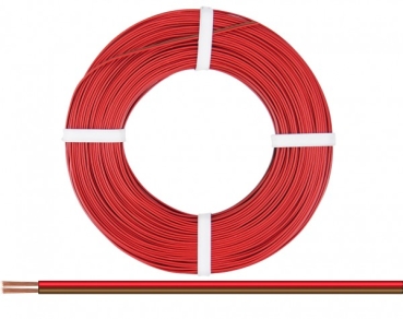 Spezialkabel Litze Zwillingslitze 2x 0,75mm², 25m, rot- braun, etc....................................................................