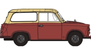 H0 DDR PKW Trabant P50 Kombi, braun/ beige, etc..................