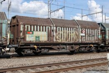 H0 Ch SBB Teleskophaubenwagen mit Y Drehgestellen Set 2x, 4A, Ep.VI, L=276mm, R= 358m m, etc....................................