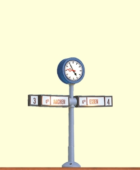 H0 Ausstattung Bahnsteiguhr mit Richtungsanzeiger,  H=53mm,  Ersatzleuchtmittel 3293