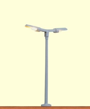 N Leuchte LED Bahnsteigleuchte, Stecksockel, 2flammig,  H= 55mm,