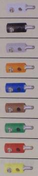 elektro Querlochstecker, 1,6mm, 10x, weiß, Märklin,etc.......................................................................................................